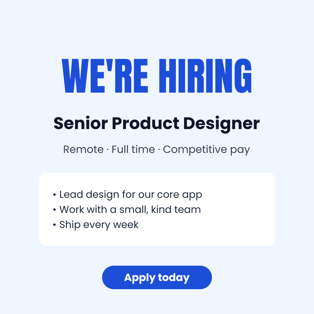 We're hiring LinkedIn post template