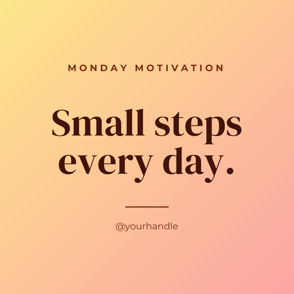 Motivational Monday post template