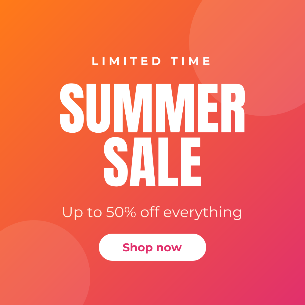 Summer sale Instagram post template